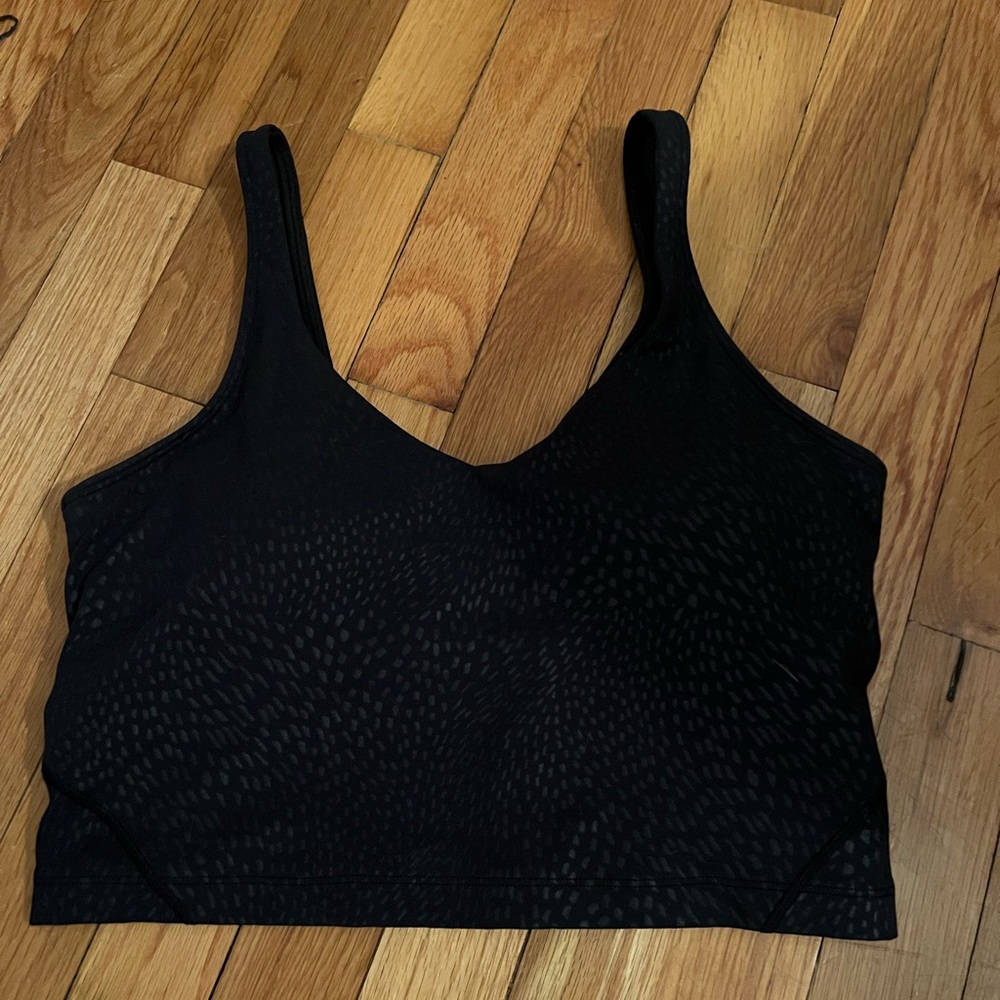 Lululemon align embossed black tank top size 10